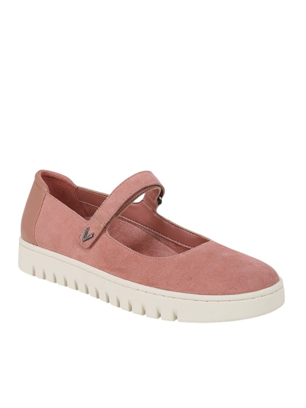 VIONIC Flats Mary Jane NEW Uptown Suede Leather In Cinder Rose Size 8